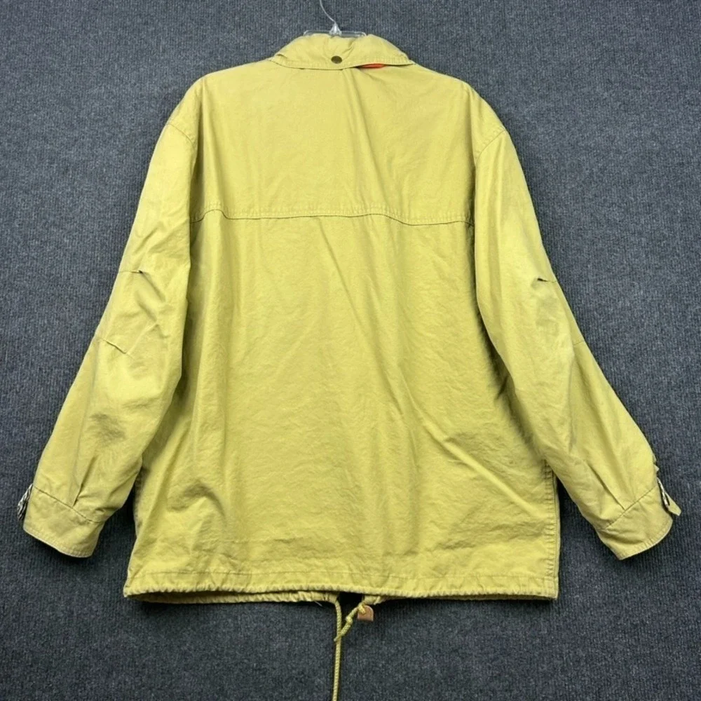 Saks 5th Avenue New York NY Real Clothes Hooded Field Chore Jacket Khaki Outdoor